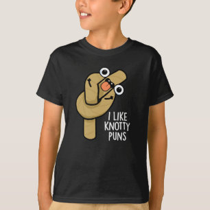 Camiseta Me Gusta Knotty Puns Funny Rope Pun Dark BG