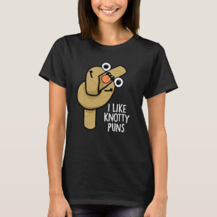 Camiseta Me Gusta Knotty Puns Funny Rope Pun Dark BG