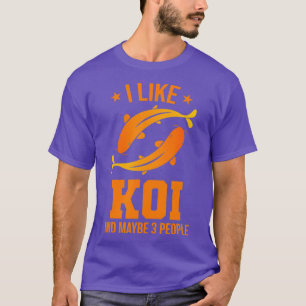 Camiseta Me gusta koi y tal vez tres personas - Koi japonés