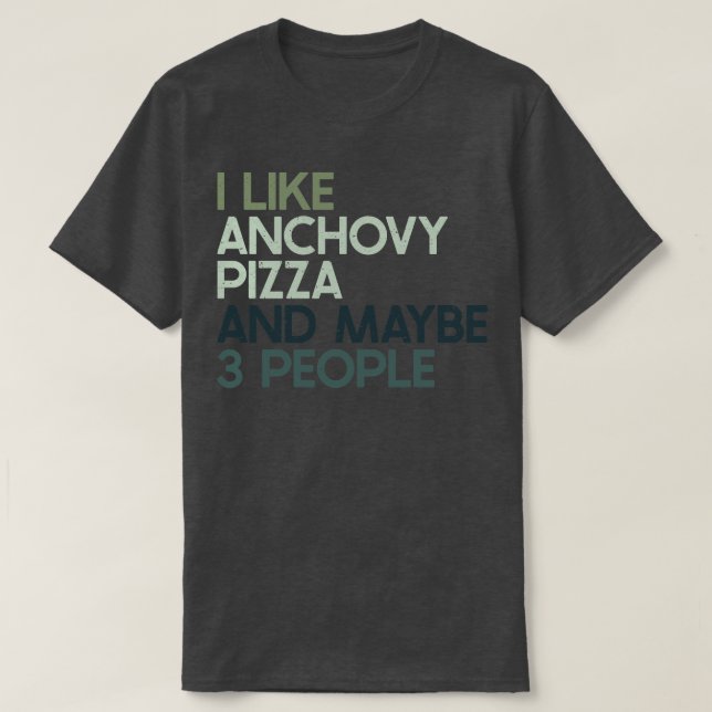 Camiseta Me gusta la Anchovy (Diseño del anverso)