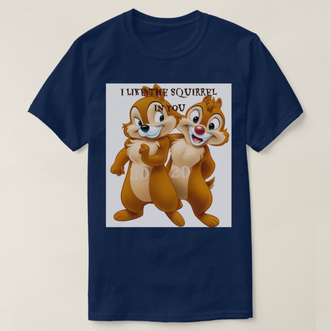 Camiseta Me Gusta La Ardilla En Ti (Diseño del anverso)
