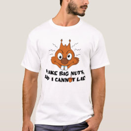 Camiseta Me Gusta La Ardilla Graciosa De Las Nueces Grandes