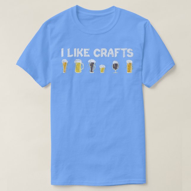Camiseta Me Gusta La Bebida De Artesanía  (Diseño del anverso)