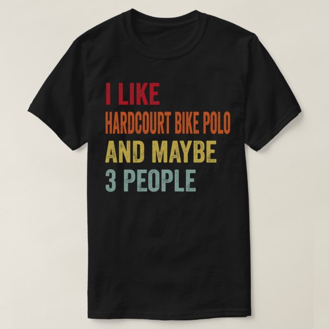 Camiseta Me Gusta La Bicicleta Hardcourt Quizá 3 personas (Diseño del anverso)