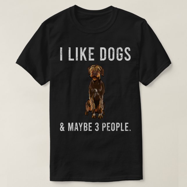 Camiseta Me Gusta La Cabina De Cableado Que Apunta A Perros (Diseño del anverso)
