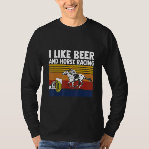Camiseta Me Gusta La Carreras De Caballo Y La Ropa De Carre