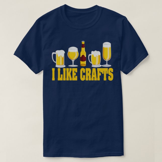 Camiseta Me gusta la cerveza artesanal T (Diseño del anverso)