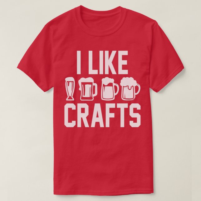 Camiseta Me gusta la cerveza artesanal T (Diseño del anverso)