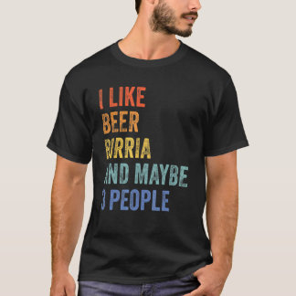 Camiseta Me Gusta La Cerveza Birria Y Quizá 3 Personas Taco