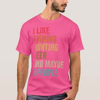 Camiseta Me Gusta La Cerveza De Caza De Pescadores Quizá 3