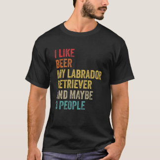 Camiseta Me Gusta La Cerveza Mi Labrador Recuperador Y Quiz