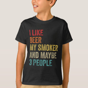 Camiseta Me Gusta La Cerveza Mi Smoker & Quizás 3 Perso