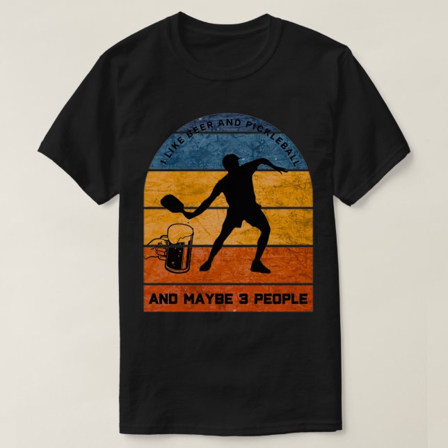 Camiseta Me gusta la cerveza y el bolas 1 (Diseño del anverso)