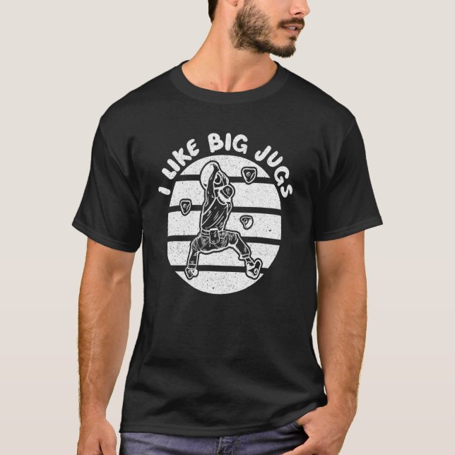 Camiseta Me Gusta La Escalada De Los Montañeros De Rock (Anverso)