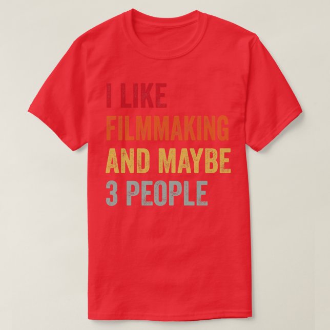 Camiseta Me Gusta La Filmación Quizá 3 Personas (Diseño del anverso)