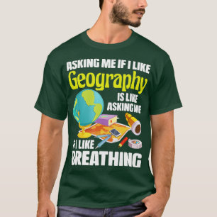 Camiseta Me Gusta La Geografía El Mapa De Geografía La Cart
