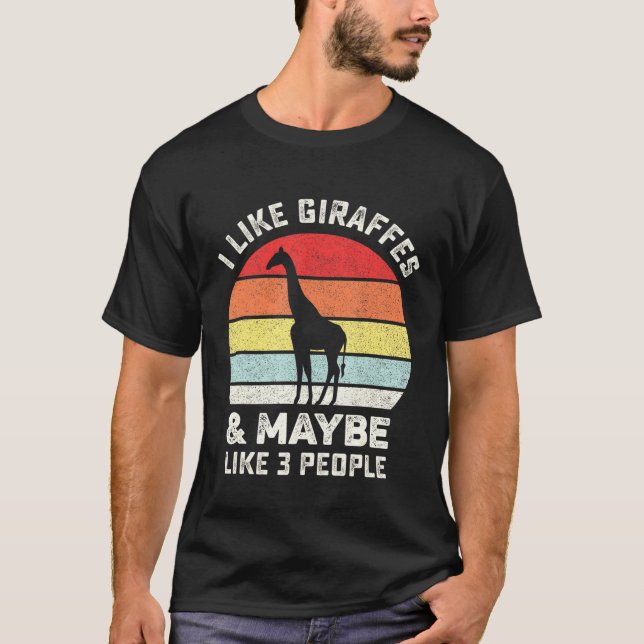 Camiseta Me Gusta La Giraffe Animal (Anverso)