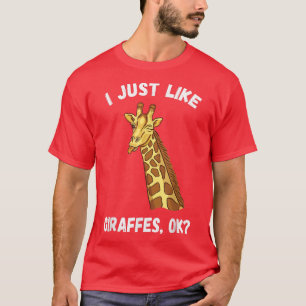 Camiseta Me Gusta La Giraffe Graciosa Y Divertida