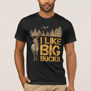Camiseta Me Gusta La Gran Antler Cazando Venados