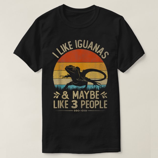 Camiseta Me Gusta La Iguana Y Quizá Como 3 Personas Vinta (Diseño del anverso)