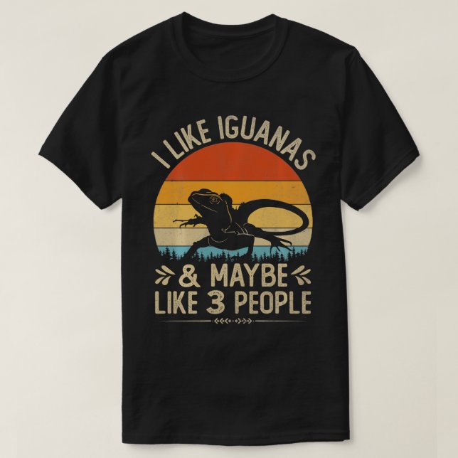 Camiseta Me Gusta La Iguana Y Quizá Como 3 Personas Vinta (Diseño del anverso)