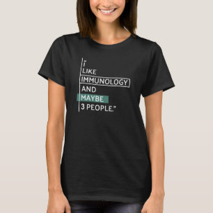 Camiseta Me gusta la inmunología