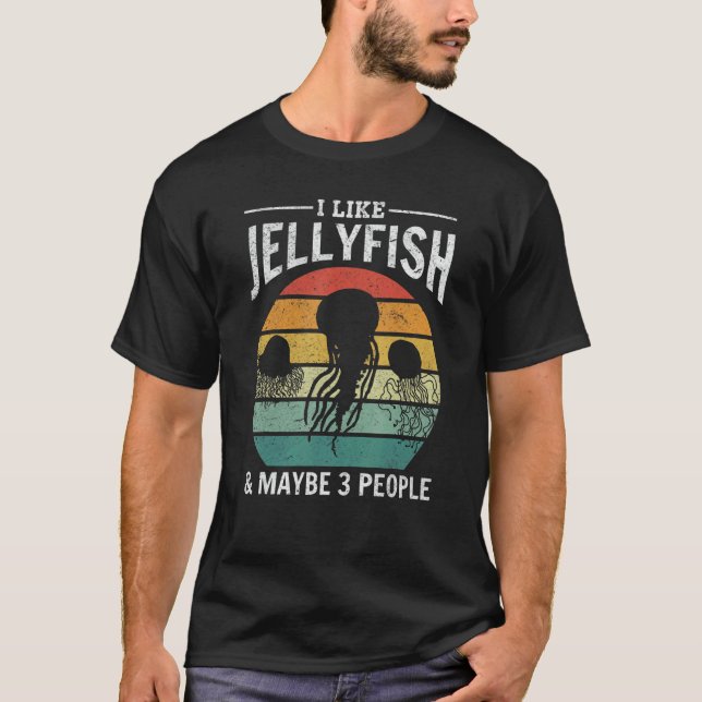 Camiseta Me Gusta La Jellyfish Y Quizá 3 Gente Jellyfish Je (Anverso)