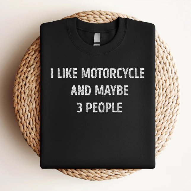 Camiseta Me Gusta La Motocicleta Y Quizá 3 Personas La Moto (Subido por el creador)