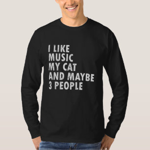 Camiseta Me Gusta La Música De Mi Gato Gatos Cats