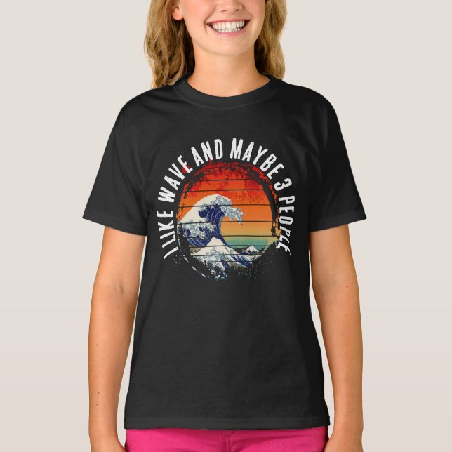 CAMISETA ME GUSTA LA OLA Y TAL VEZ 3 PERSONAS (Anverso)