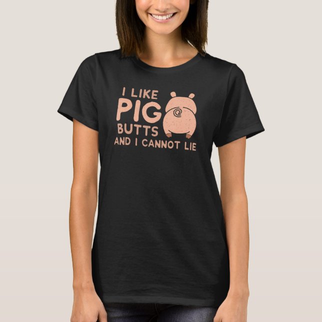Camiseta Me gusta la parrillada PIG Butts (Anverso)