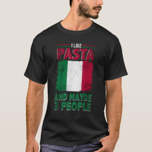 Camiseta Me Gusta La Pasta Italia Cultura Italiana Bandera 