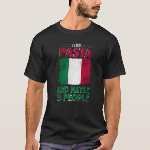 Camiseta Me gusta la pasta Italia cultura italiana bandera