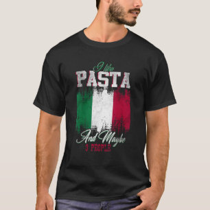 Camiseta Me gusta la pasta Italia cultura italiana bandera
