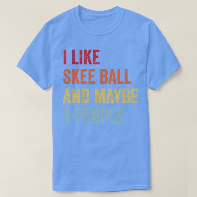 Camiseta Me Gusta La Pelota De Esquí Quizá 3 Personas (Diseño del anverso)