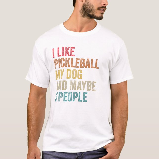Camiseta Me gusta la pelota de fusilería Mi perro quizás 3  (Anverso)