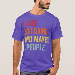 Camiseta Me gusta la pesca con mosca Quizás 3 personas 1