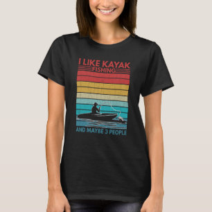 Camiseta Me Gusta La Pesca De Kayak Kayaking Kayaker Boatin