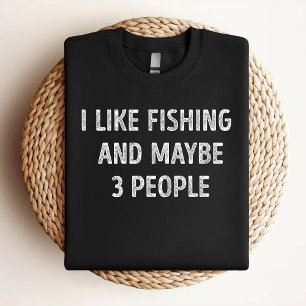 Camiseta Me Gusta La Pesca Y Quizá 3 Personas La Pesca Grac