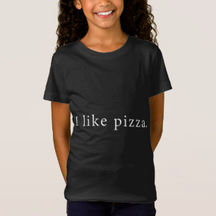 Camiseta Me Gusta La Pizza Funny Minimalista
