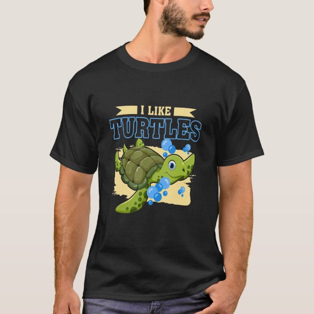 Camiseta Me Gusta La Tortuga Tortuga De Juguete De Zoológic (Anverso)