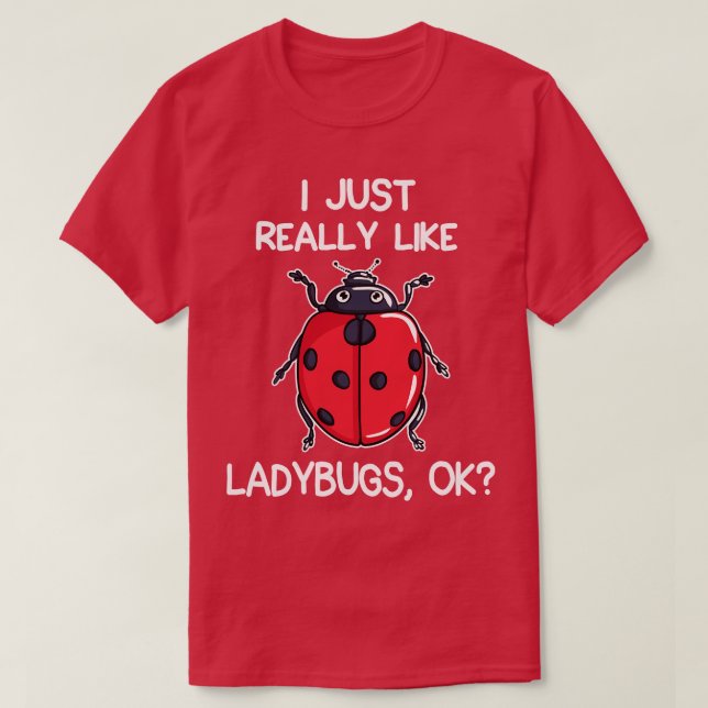 Camiseta Me Gusta Ladybugs (Diseño del anverso)