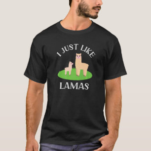 Camiseta Me Gusta Lamas Cute Alpaka Lama