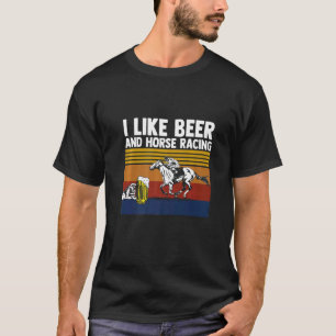 Camiseta Me Gusta Las Carreras De Caballos Y La Ropa De Car