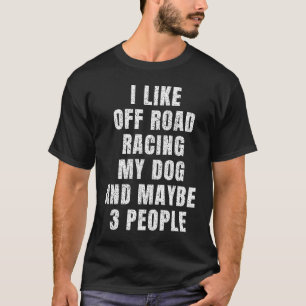 Camiseta Me gusta las carreras todoterreno el perro corrien