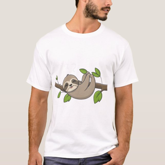 Camiseta Me Gusta Las Napas - Napping Sloth (Anverso)