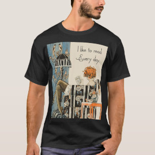 Camiseta Me gusta leer todos los días para los amantes de l