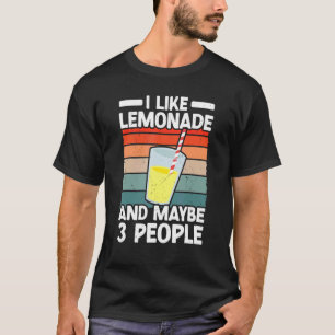 Camiseta Me Gusta Lemonade Y Quizá 3 Personas Con Jugo De L