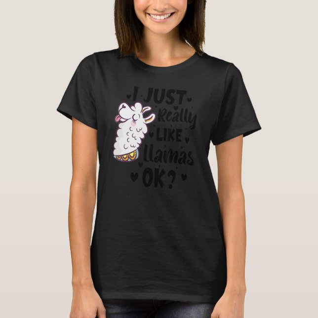 Camiseta Me Gusta Llama Vale Llama Alpaca (Anverso)