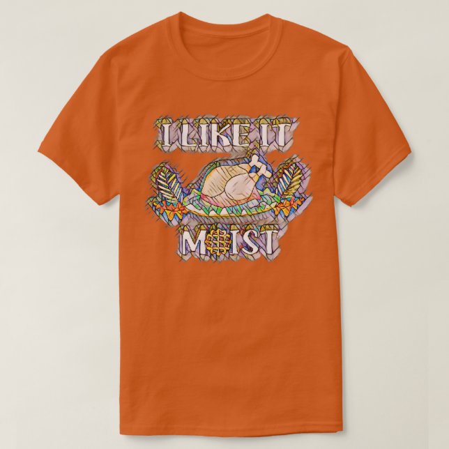 Camiseta me gusta lo húmedo (Diseño del anverso)